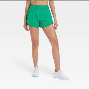 NWT All in Motion high rise athletic crinkle shorts